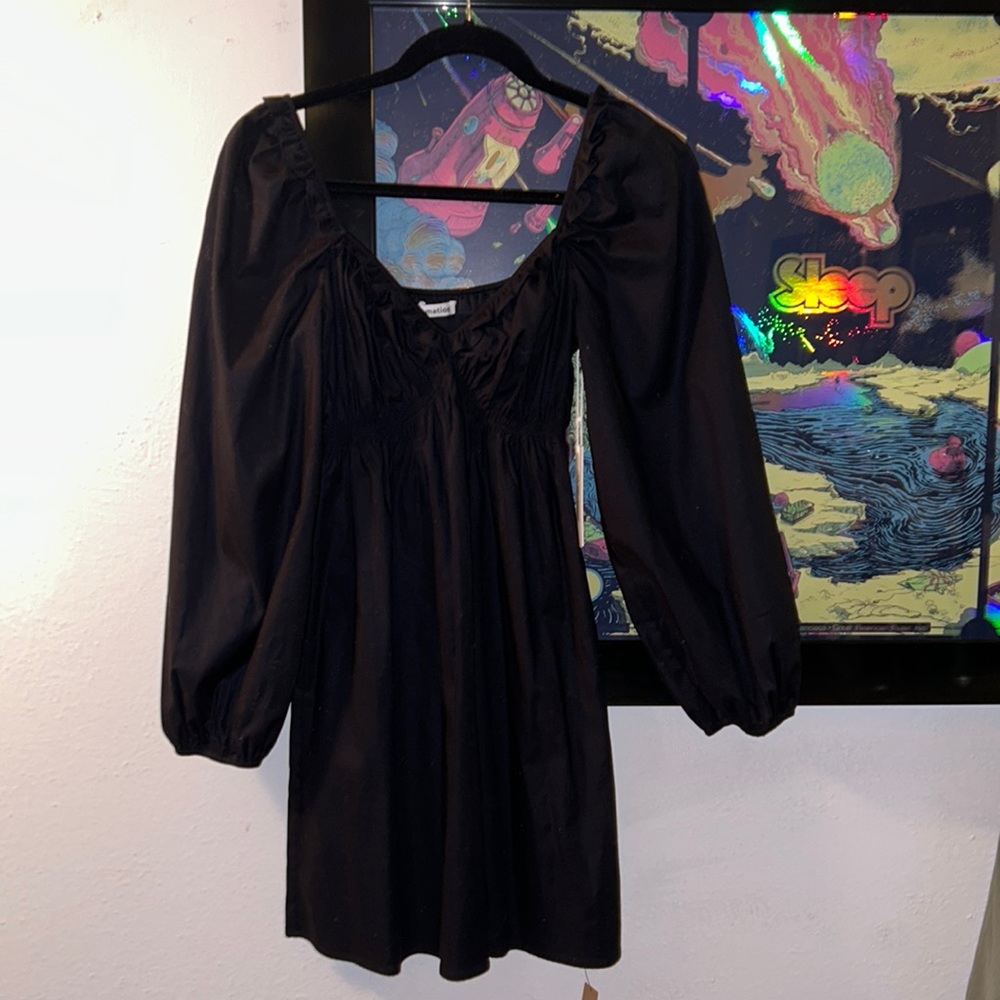 Reformation long sleeve minidress